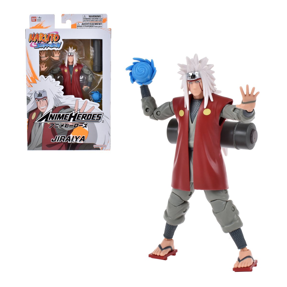 Figura 17 Cms Legendaria Anime Heroes Naruto De Bandai - Jiraiya